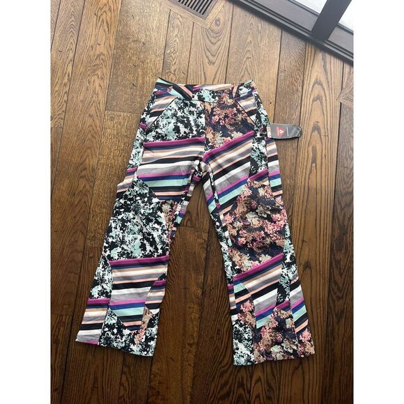 Free People Movement Bunny Slope Printed Ski Pants Snow Medium NWT